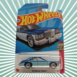 🍒4 for $20🍒 Hot Wheels '82 Cadillac Seville Die-Cast Car Blue Kids Toy